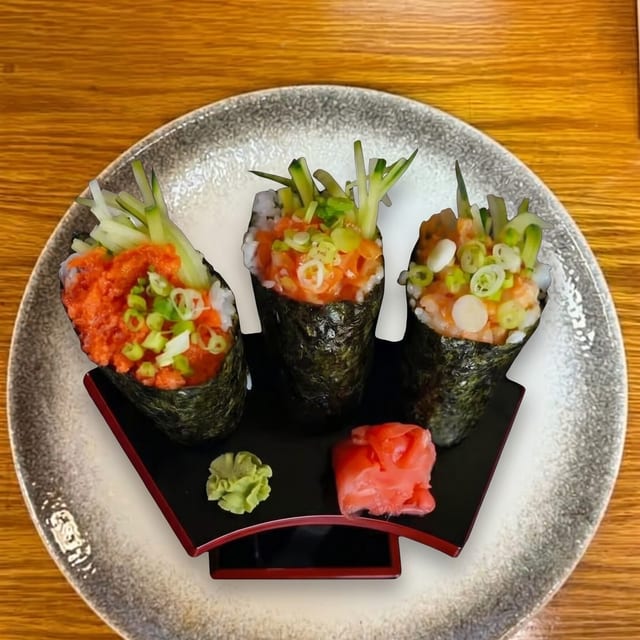 Spicy Tuna Hand Roll.