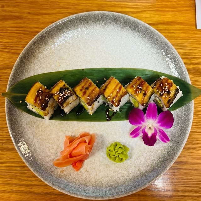 California Roll Wrapped in Sweet Plantain.