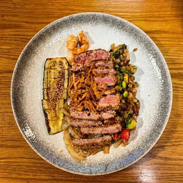 Hibachi Tuna Steak.