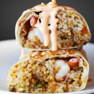 Hibachi Shrimp Burrito