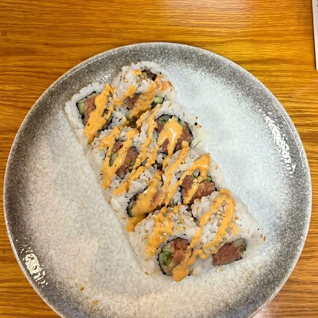 Spicy Salmon Roll.